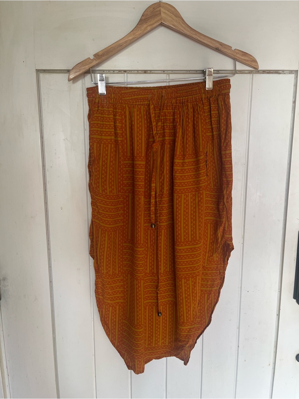 Manaola Orange Patterned Skirt